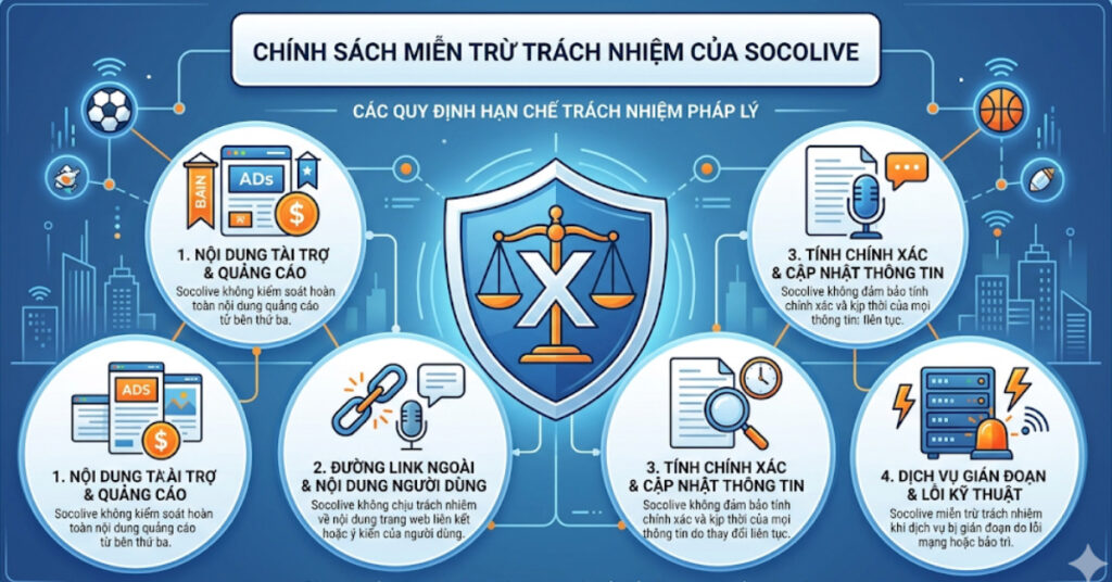 Miễn trừ trách nhiệm Socolive đóng vai trò quan trọng